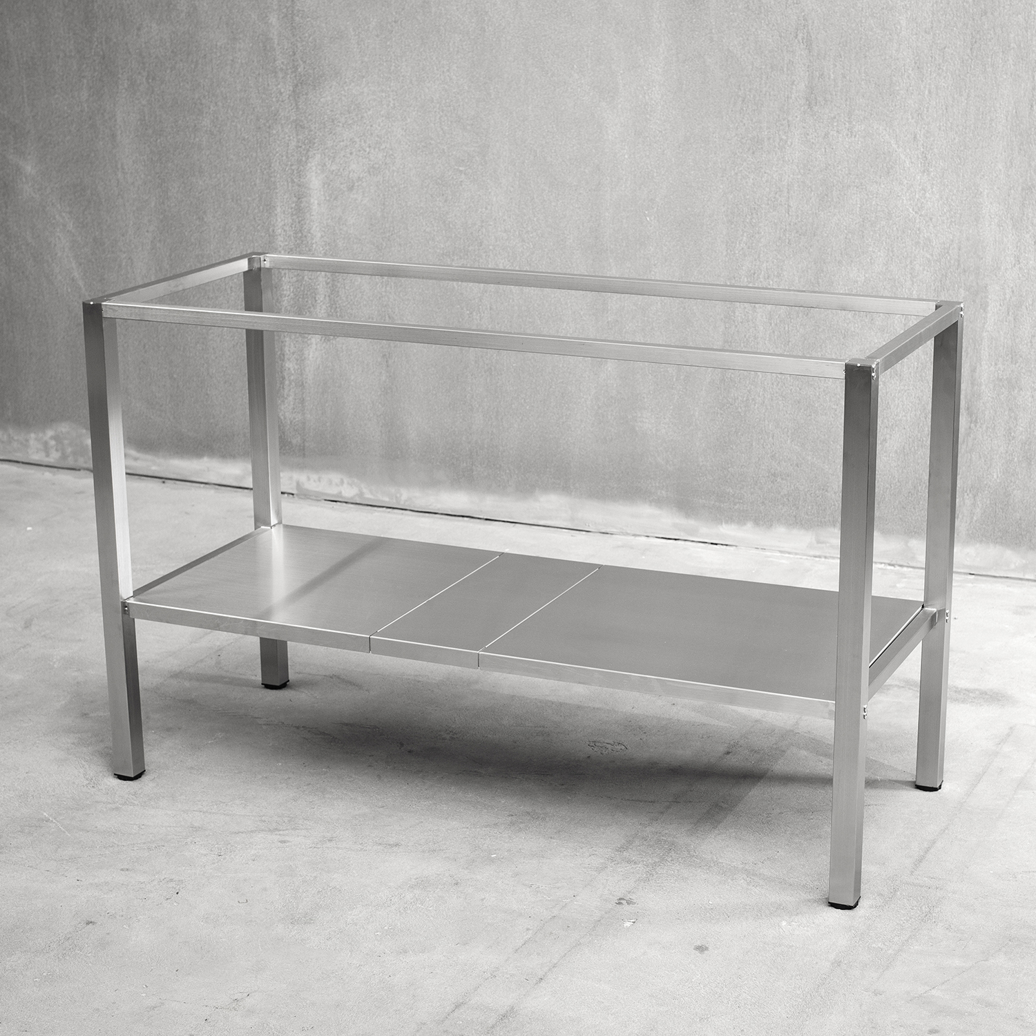 Bänkstativ Vilan Stainless Rostfri Variant Stativ med Underhylla