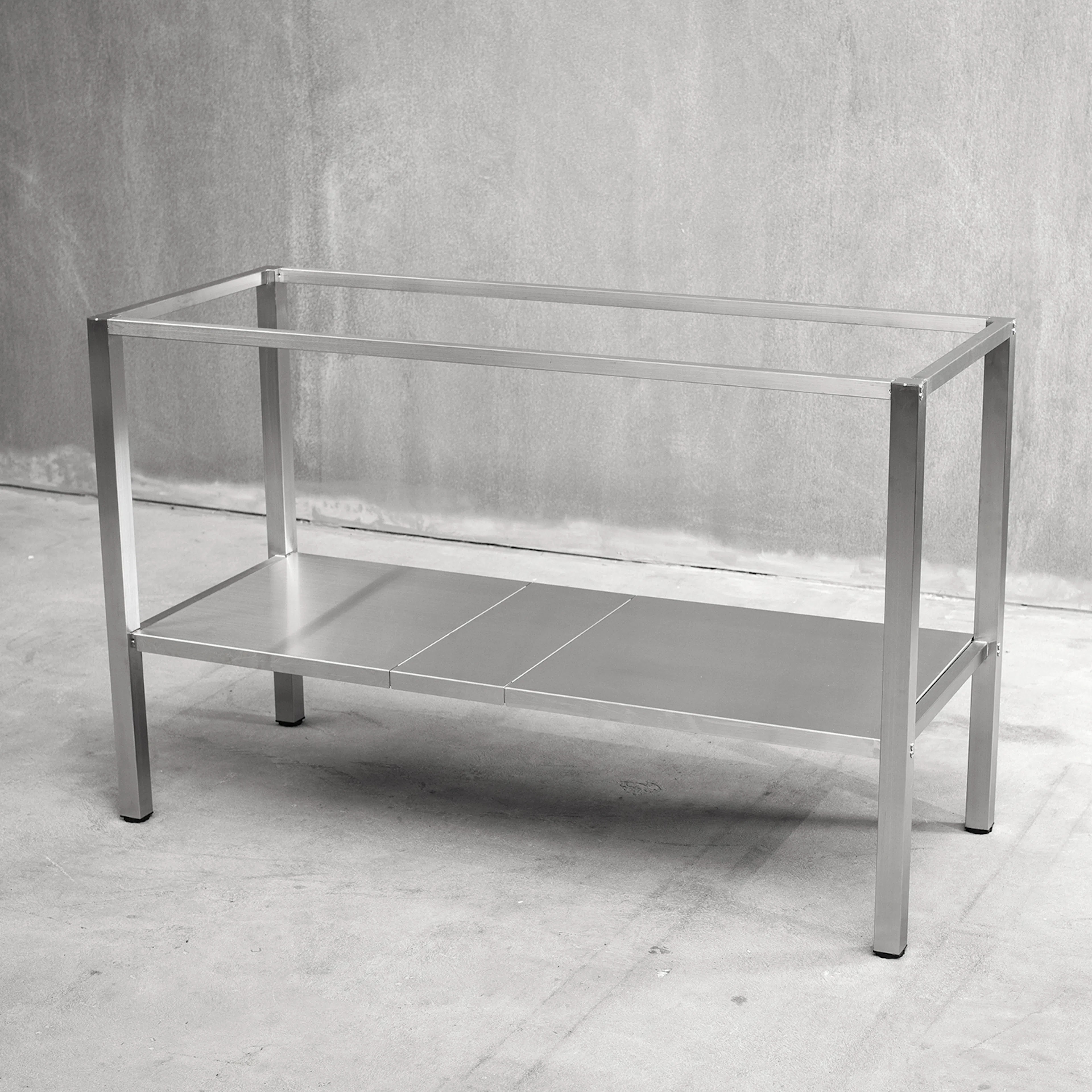 Bänkstativ Vilan Stainless Rostfri Variant Stativ med Underhylla