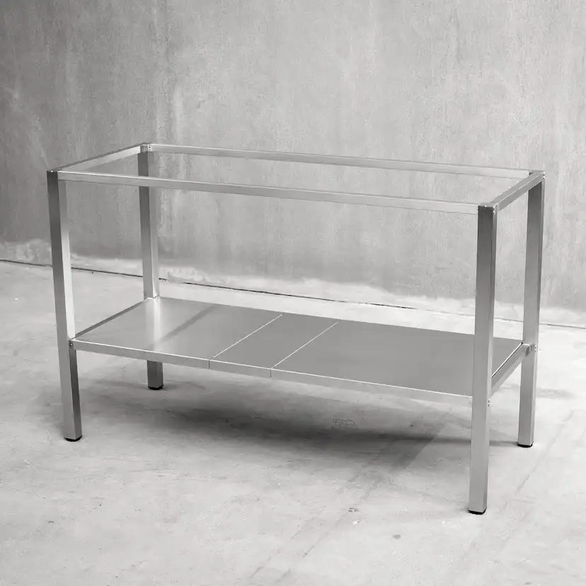Bänkstativ Vilan Stainless Rostfri Variant Stativ med Underhylla