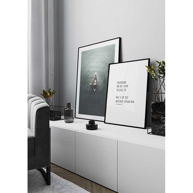 Poster Gallerix Aerial Canoe