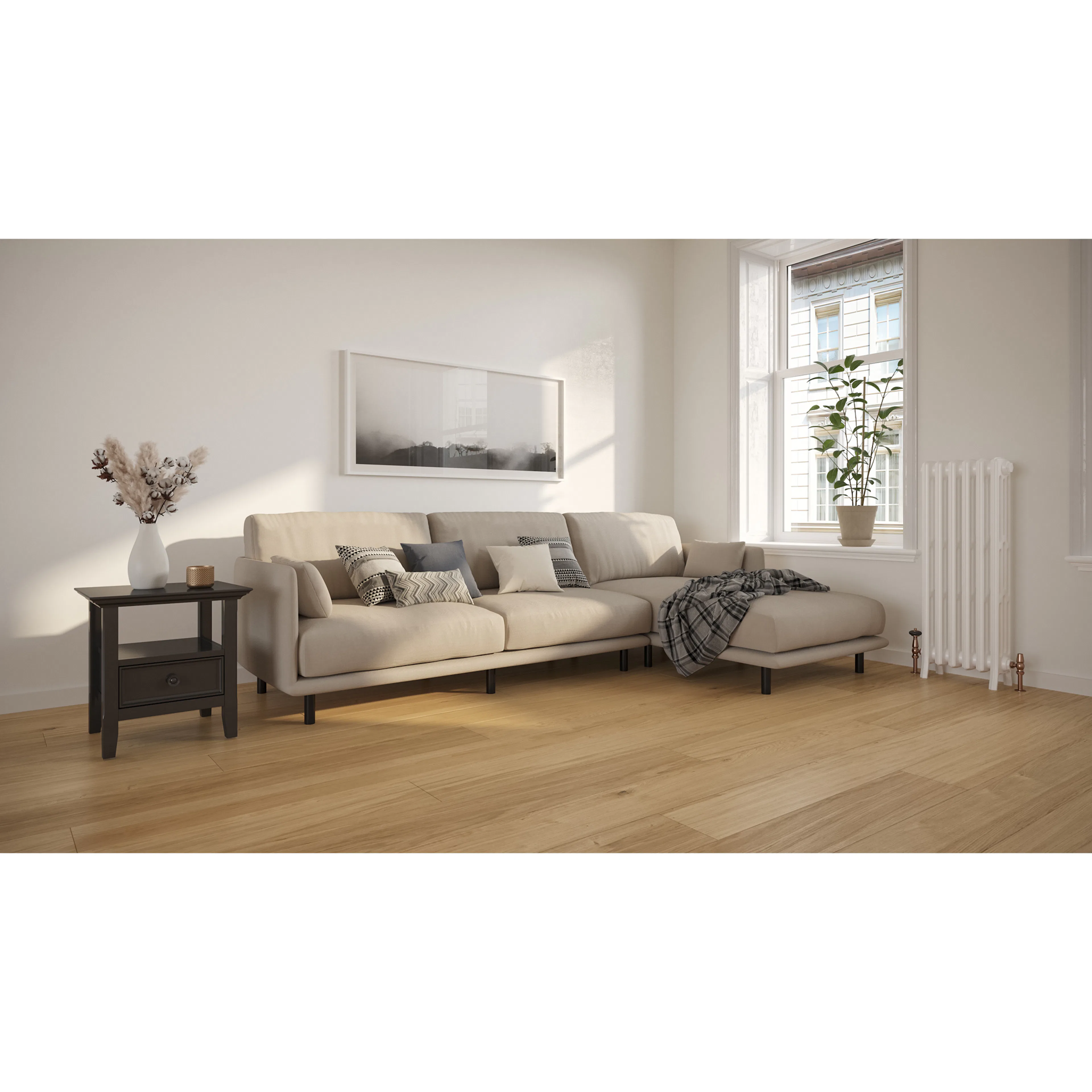 Trägolv Bjelin Härdad Ek Vista Natural Mattlack Multistrip