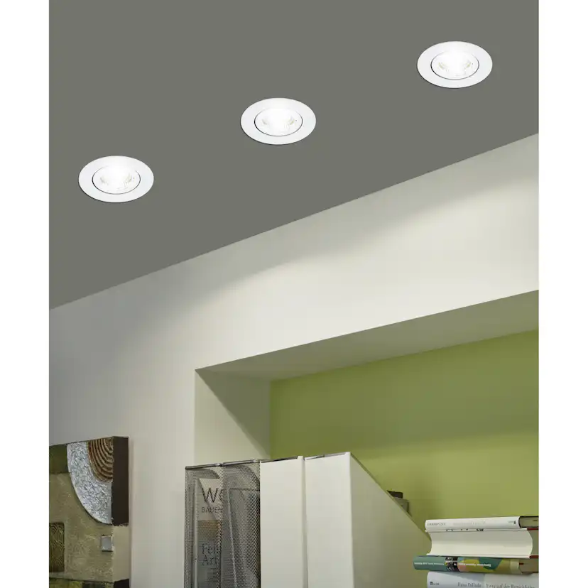 Infälld Lampa Eglo Saliceto Mobil Vit 4000K Set om 3