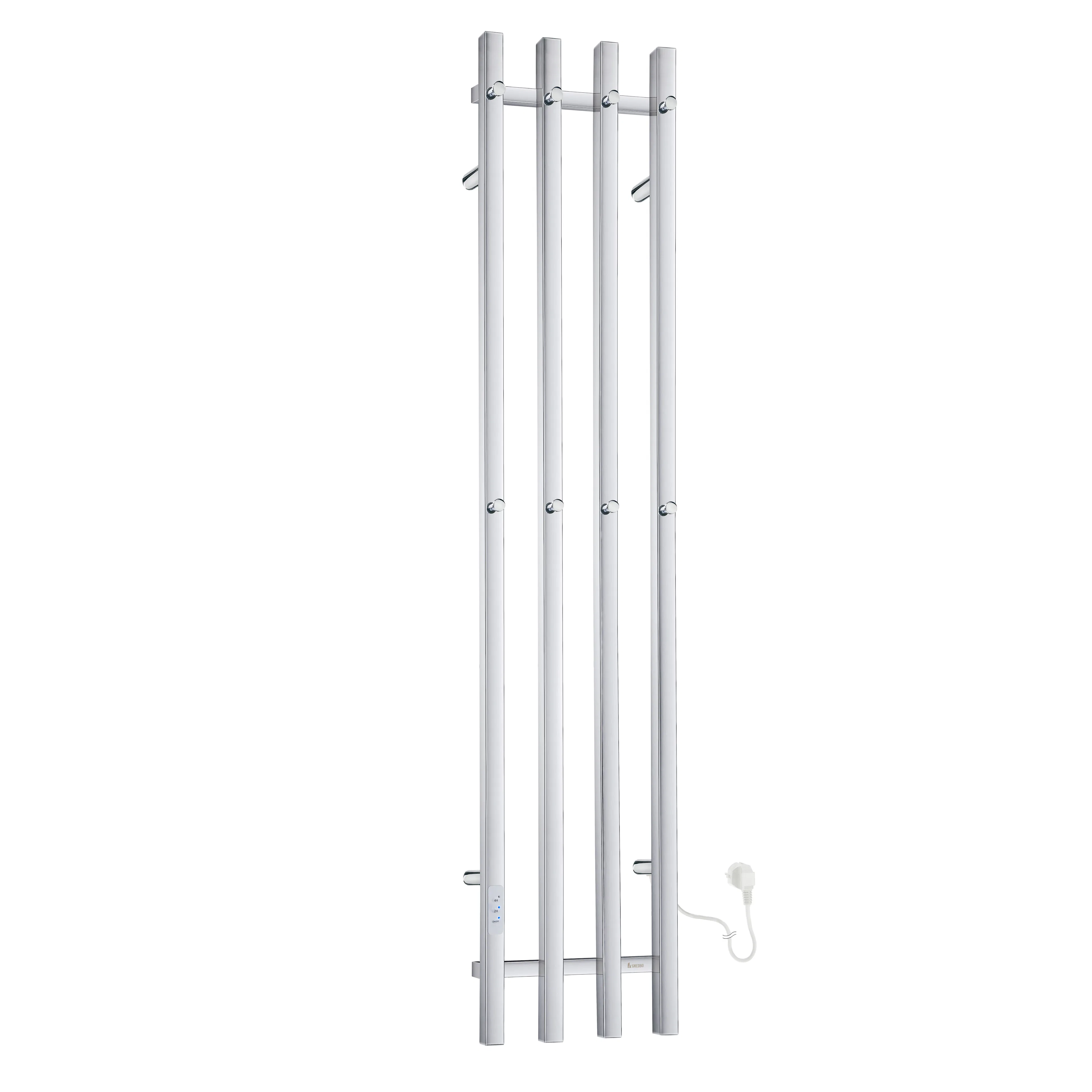 Handdukstork hög m 4 stänger pol rostfritt FK714, B: 300 mm, 120W