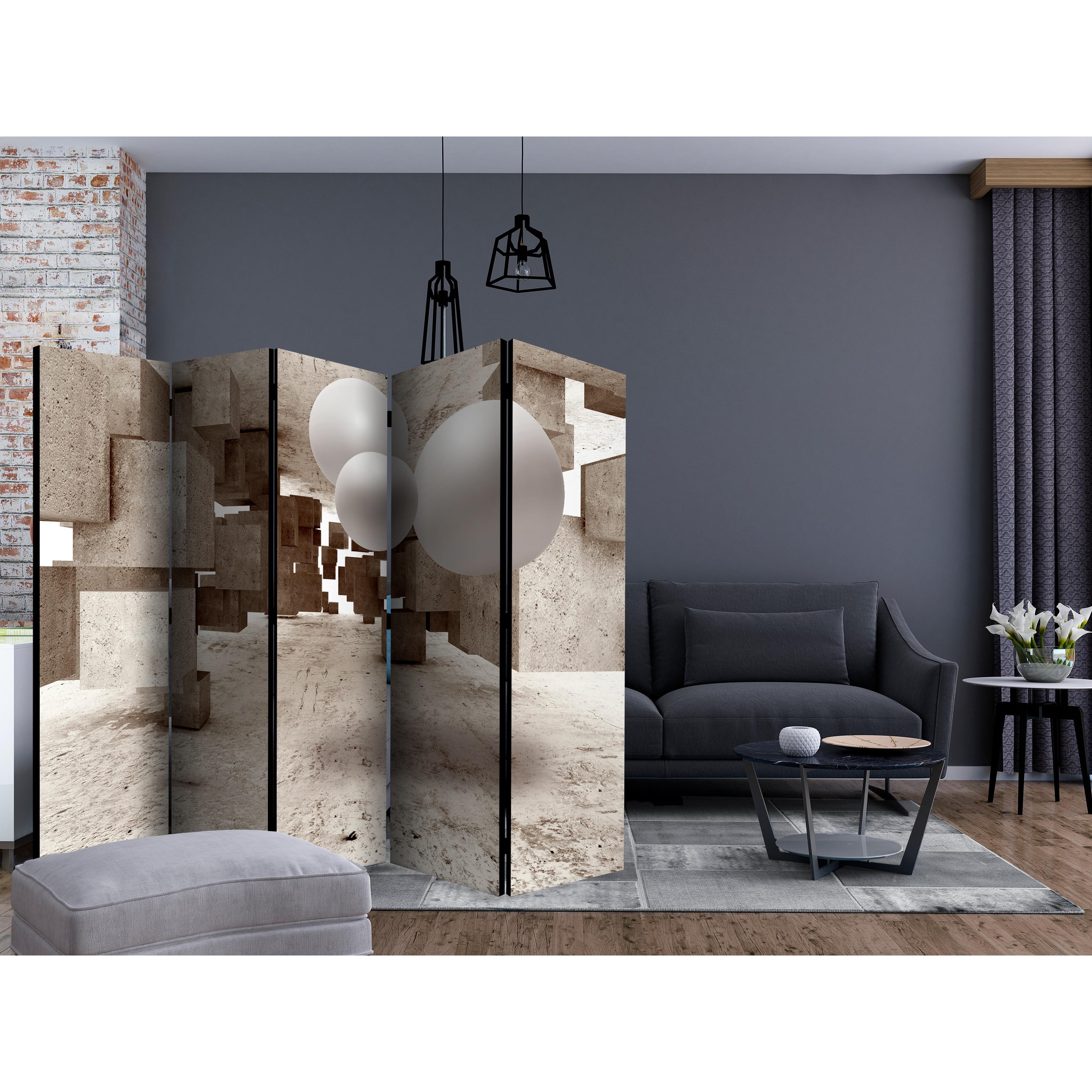 Rumsavdelare Skärmvägg Arkiio Concrete Maze II 225x172 cm