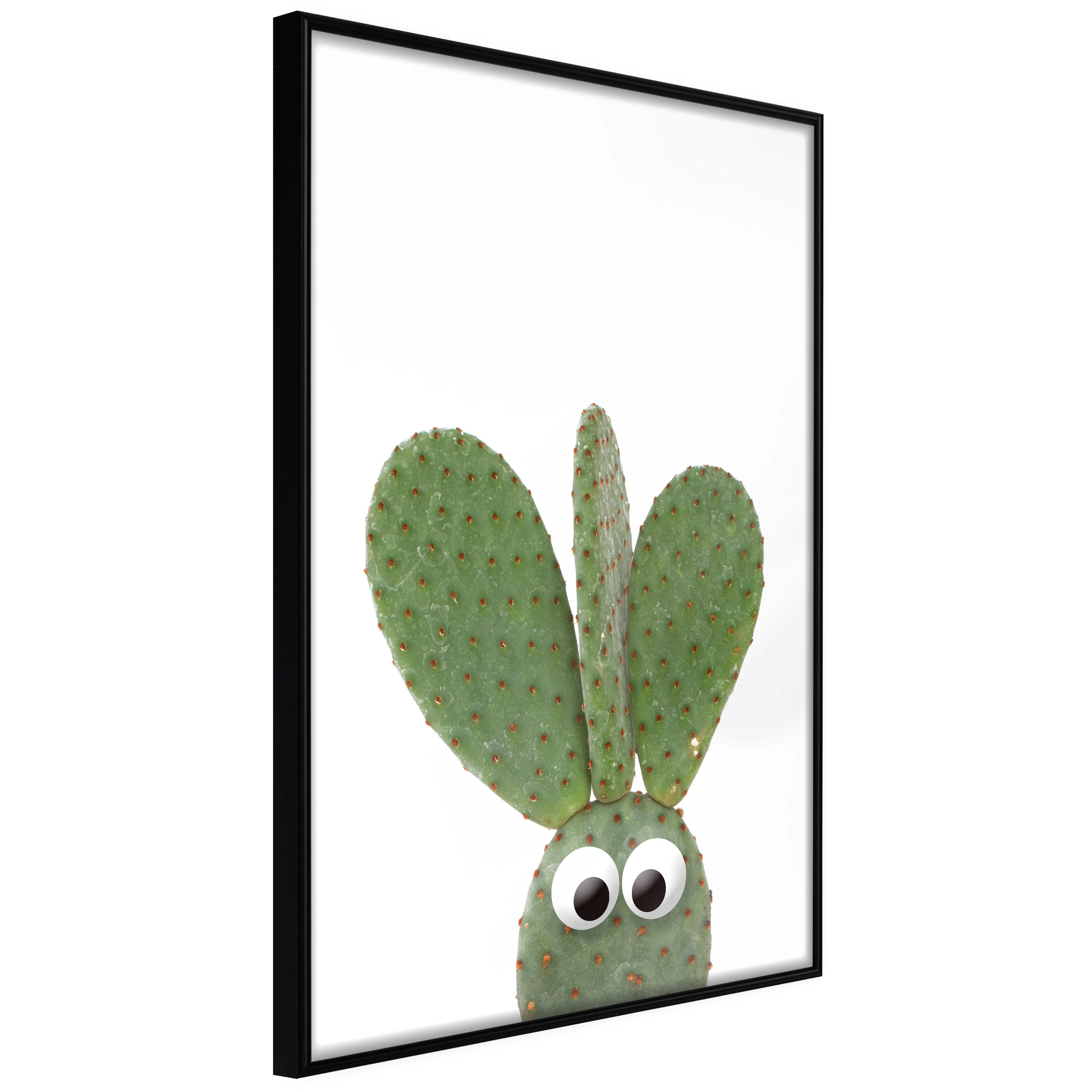 Affisch - Ear Cactus [Poster] 20x30 Svart ram, 20x30 cm
