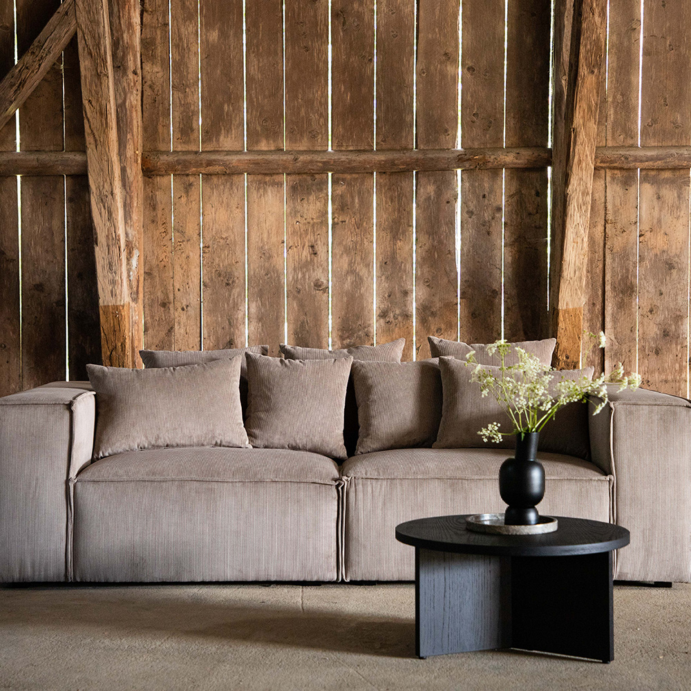 Soffa Vind Gillholmen Manchester Brun 3-Sits