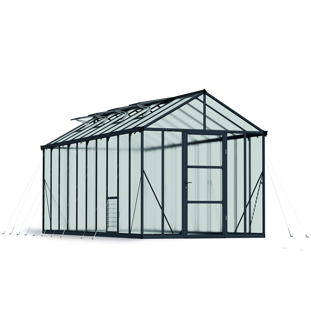 Växthus Canopia by Palram Glory 15,3 m² Mörkgrå