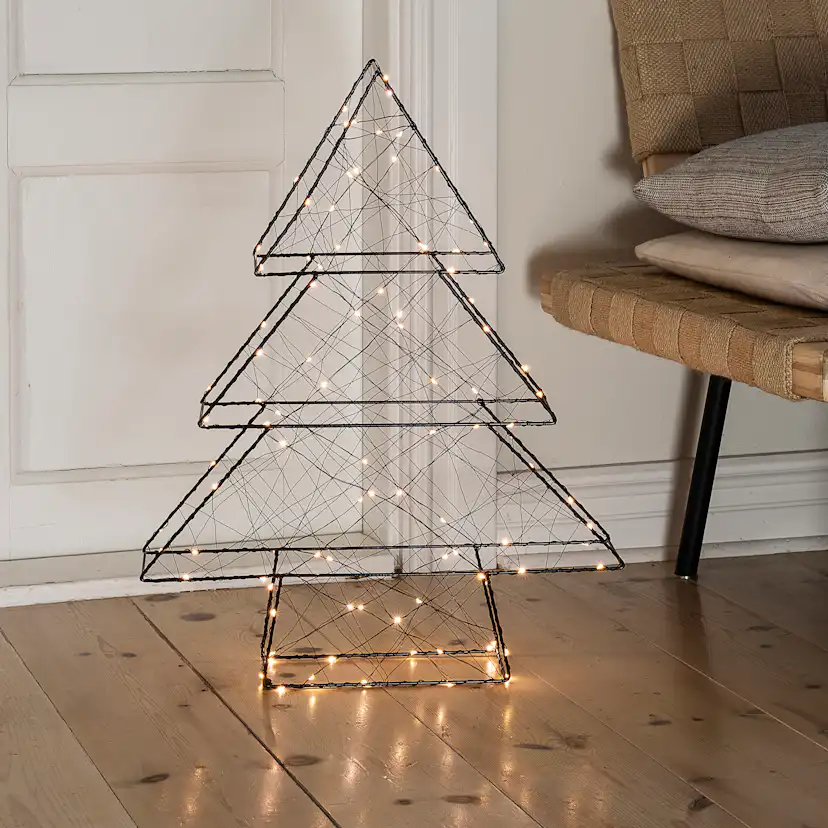 Metallgran Gnosjö Konstsmide 60 cm LED Svart