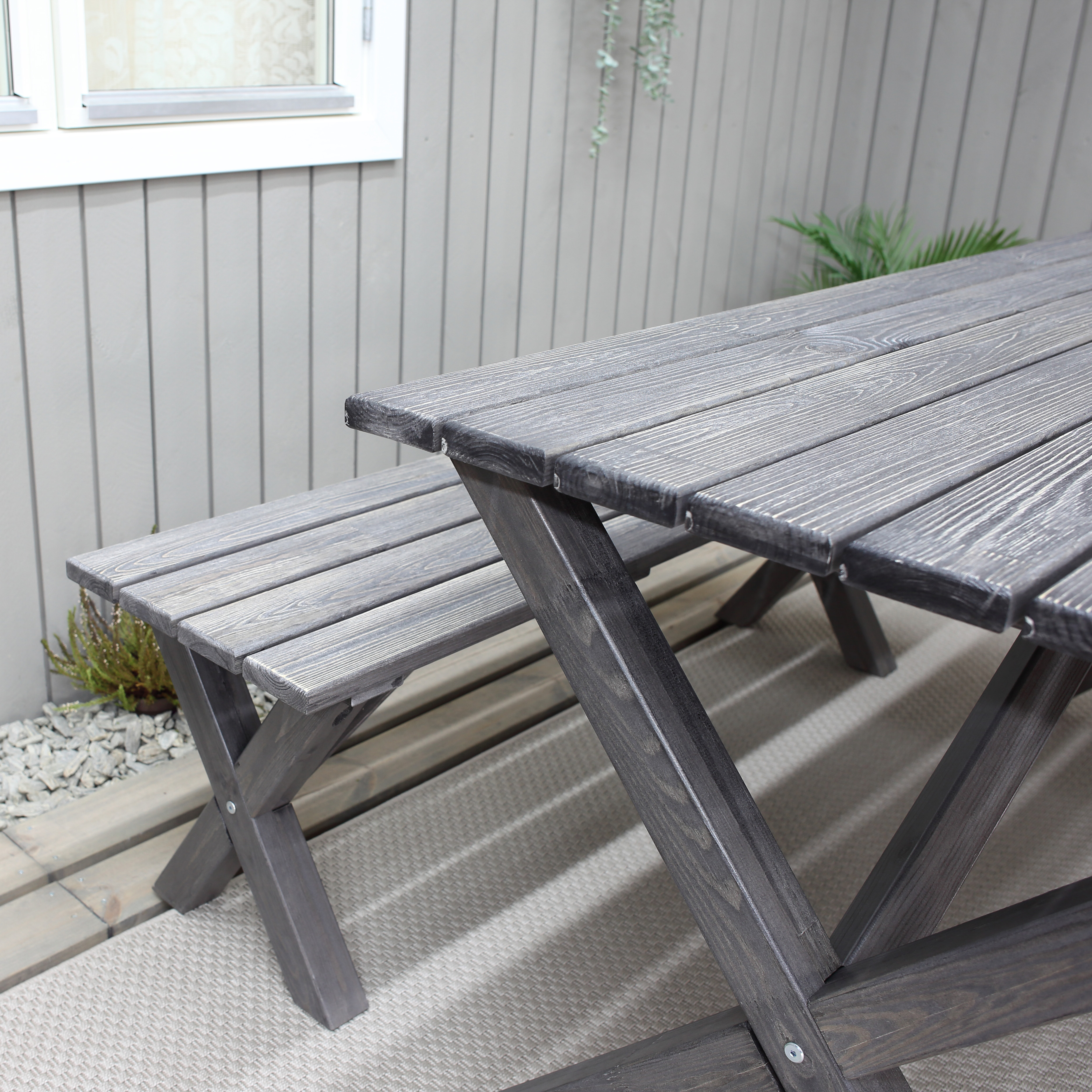 SCOTTSDALE bench 140 Grå, 1400 mm