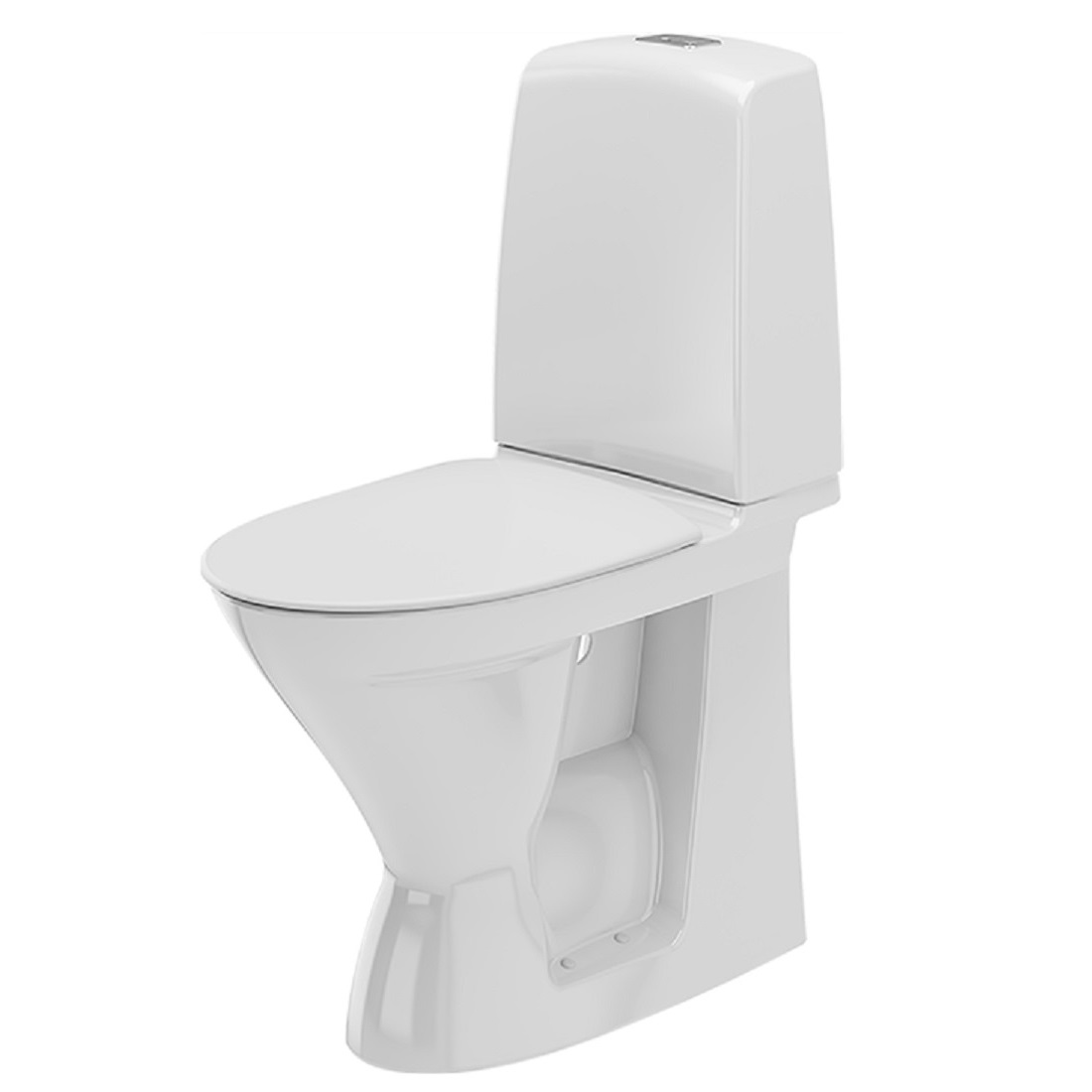 Toalettstol Ifö Spira 6261 Rimfree Hög Modell Mjuksits Vit Ja, Mjuksits