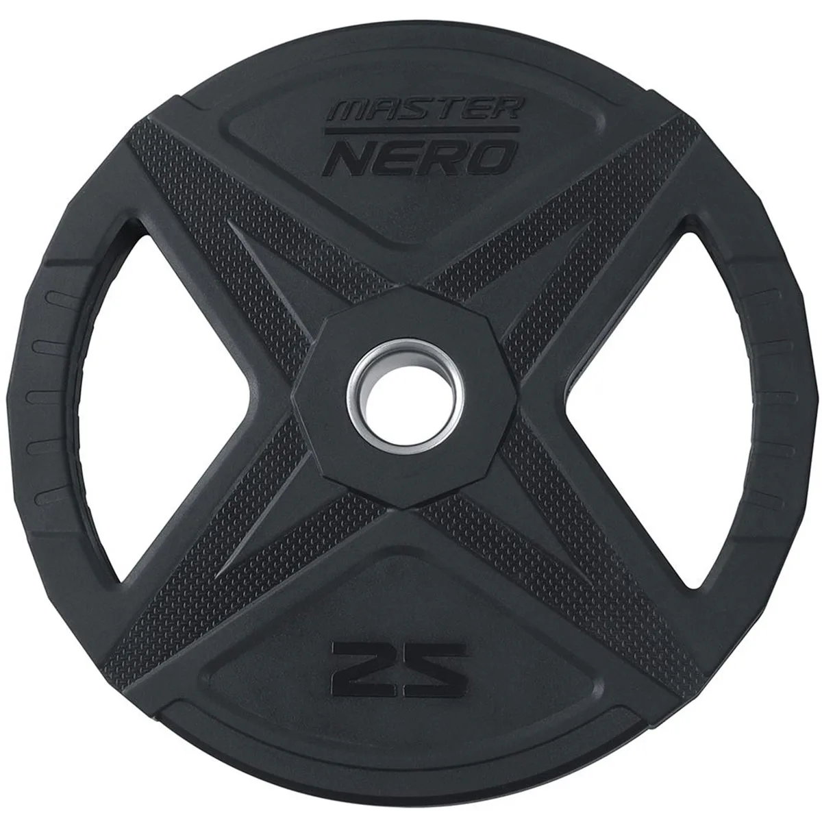Viktskiva Master Fitness Nero Rubber