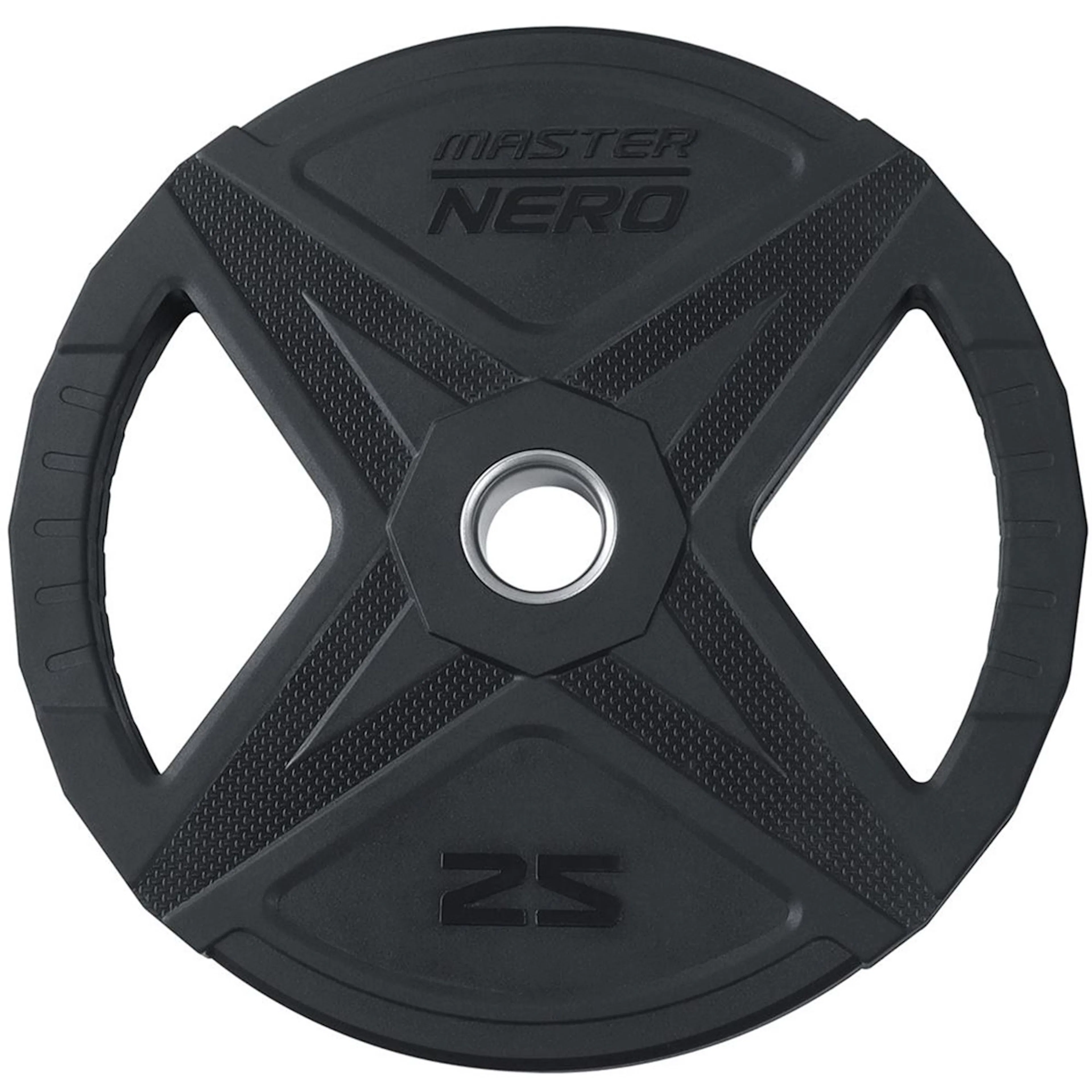 Viktskiva Master Fitness Nero Rubber