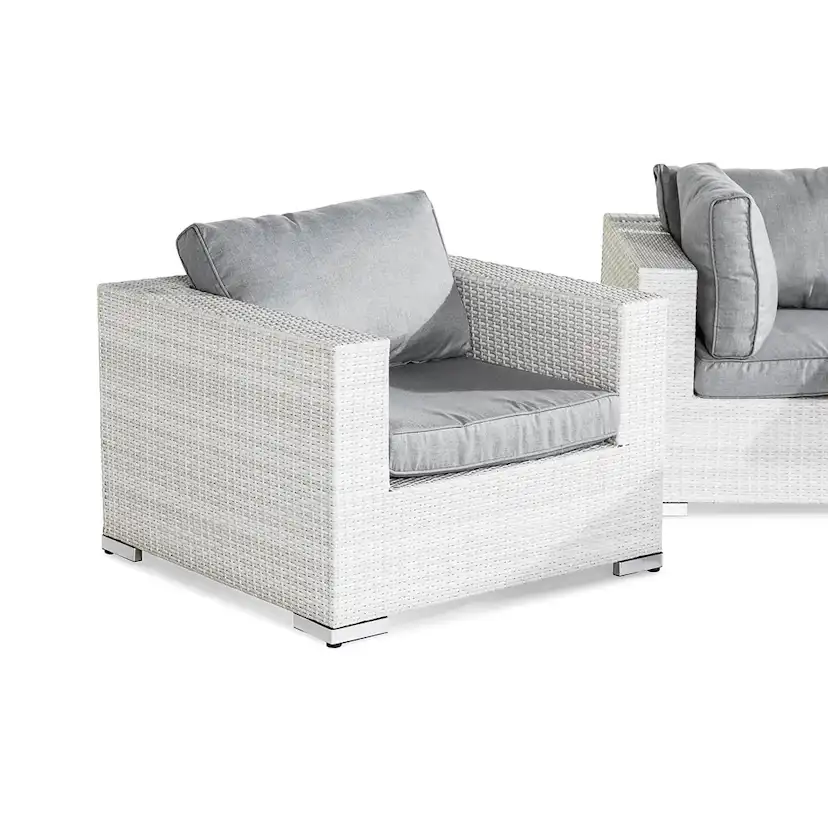 Loungegrupp Comfort Garden Bahamas 4-sits Rak med Fåtölj Divan och Bord Utomhus