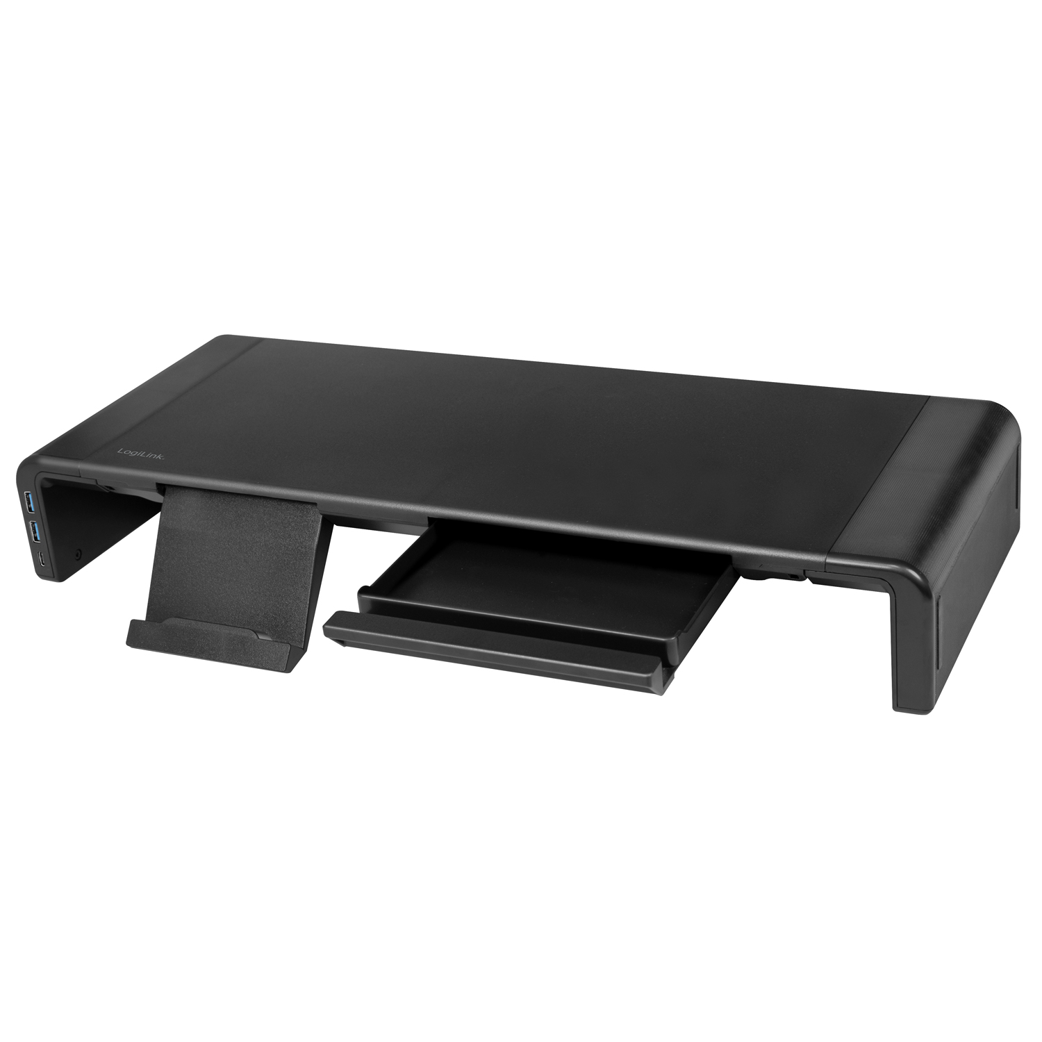 Monitorställ LogiLink 63 cm med USB-hub 3-port
