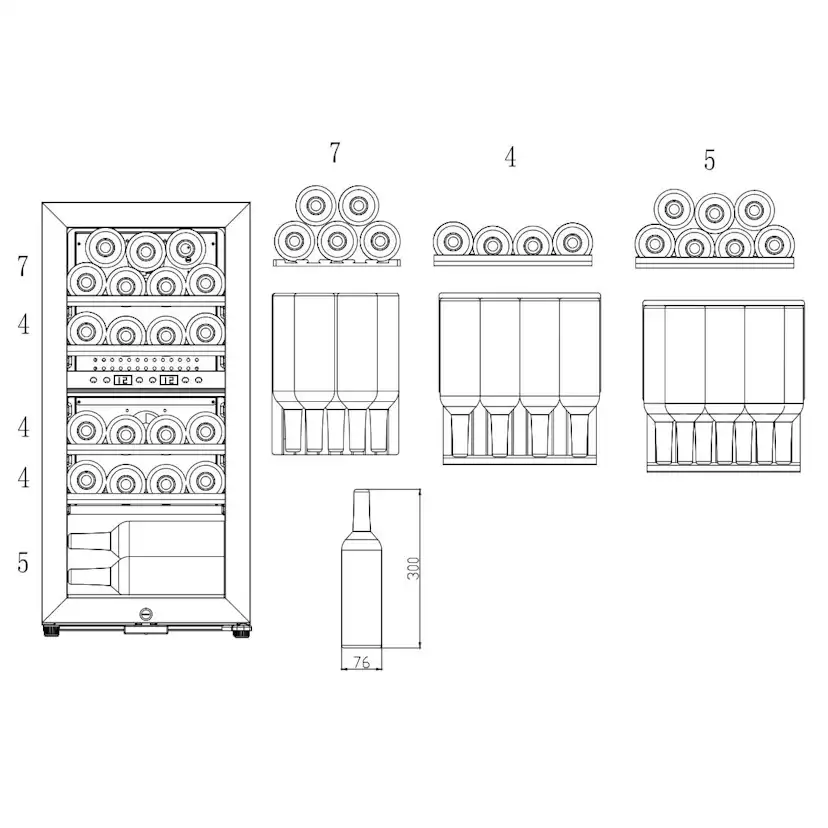 Vinkyl mQuvée WineExpert 24 Stainless Fristående med Kompressor