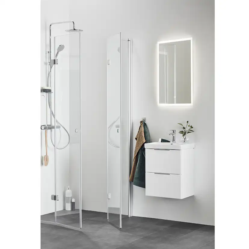 TVÄTTSTÄLLSSKÅP NEAT LÅDOR VIT 420 KOMPLETT MED SPEGEL STORE Vit, Bredd 420mm