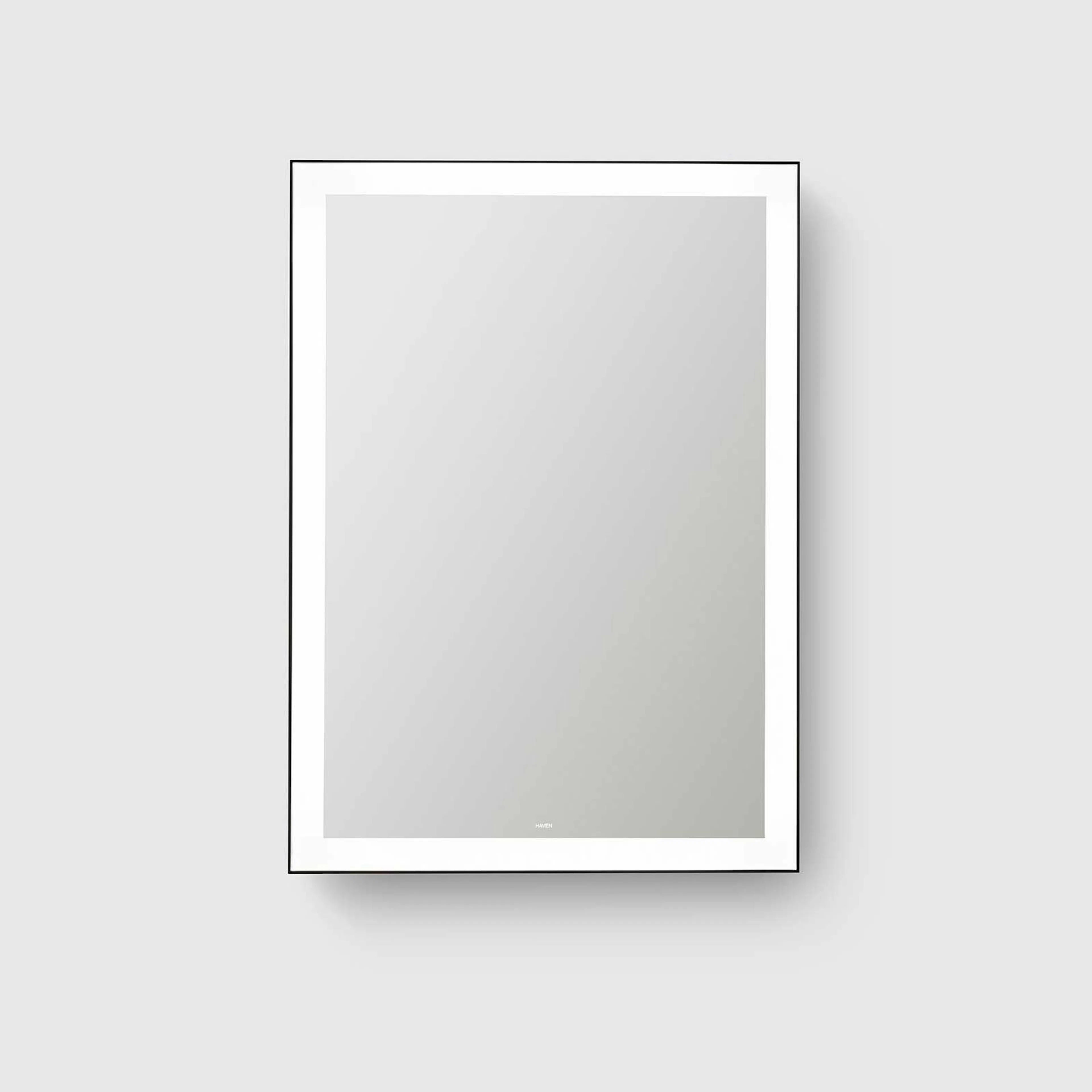 Spegel Haven M5/50 White med belysning 500x700 mm