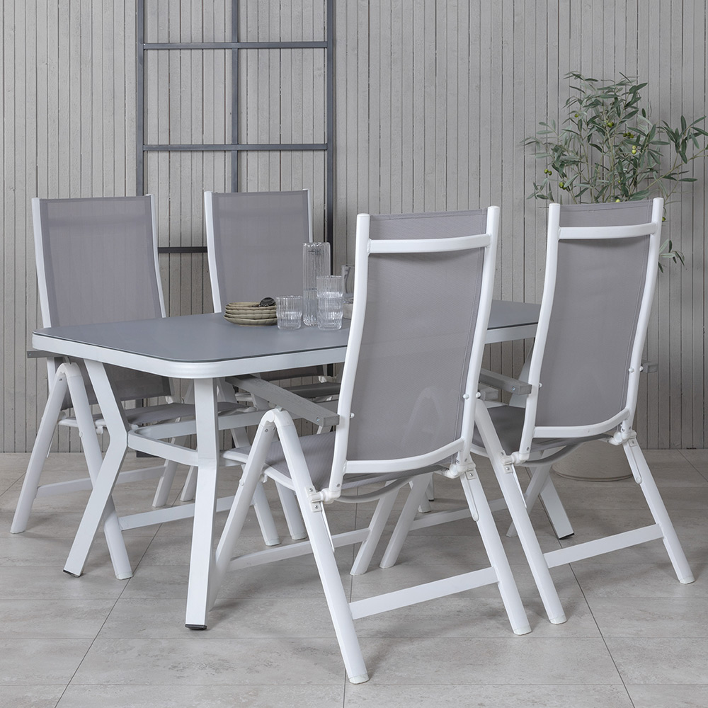 Matgrupp Venture Home Vyn med 4 Arz Matstolar