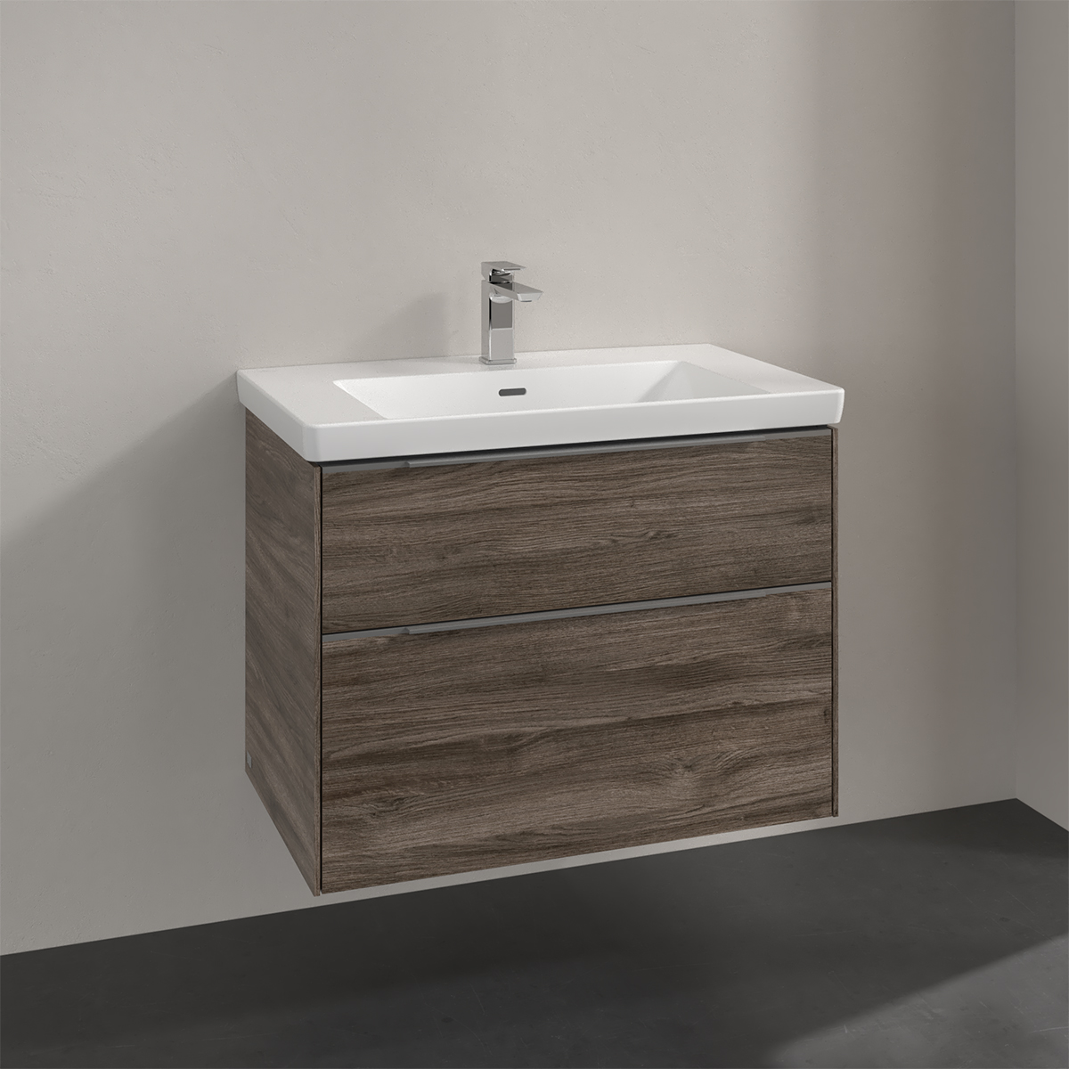 Tvättställsskåp Villeroy & Boch Subway 3.0 med 2 Lådor