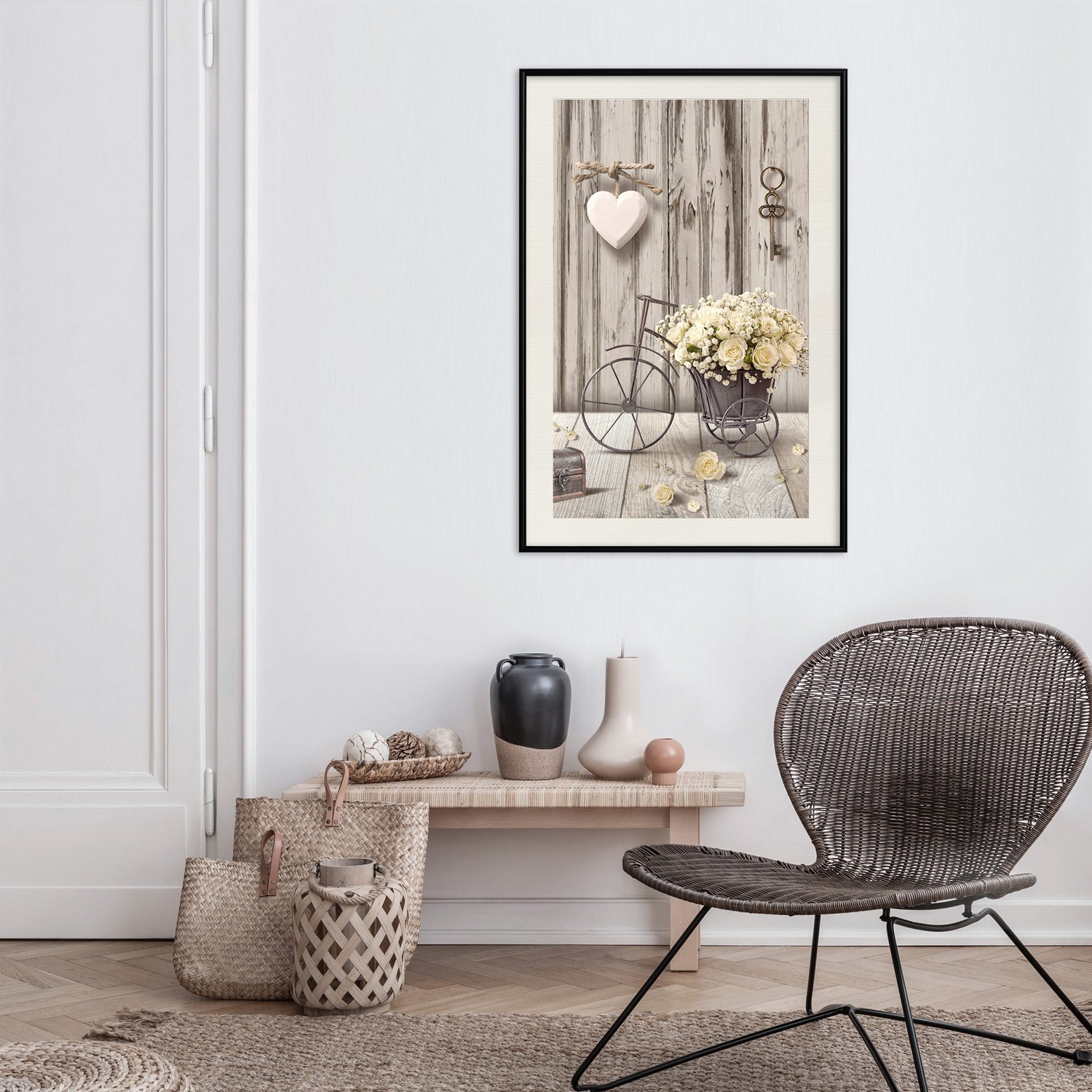 Affisch - Secret Bouquet [Poster] 20x30 Svart ram med passepartout, 20x30 cm