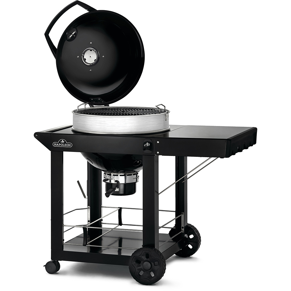 Kolgrill Napoleon PRO22K-C-3 Svart Klotgrill med Gjutjärnsgaller & Integrerad Termometer