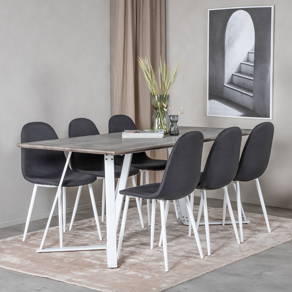 Matgrupp Venture Home Marina med 6 Polar stolar