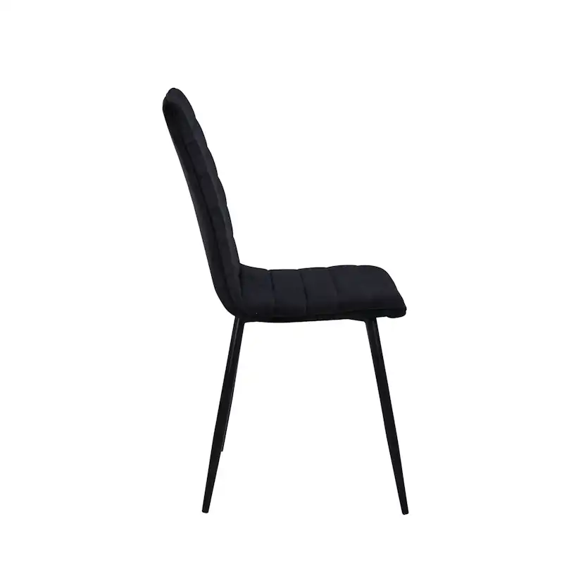 Windu Lyx Chair - Black / Black Velvet Svart
