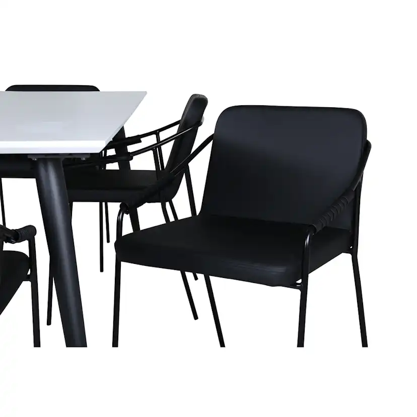 Matgrupp Venture Home Jolie med 6 Tjärö Stolar