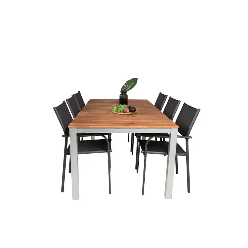 Matgrupp Venture Home Zacharias 200 med 6 Siri Matstolar