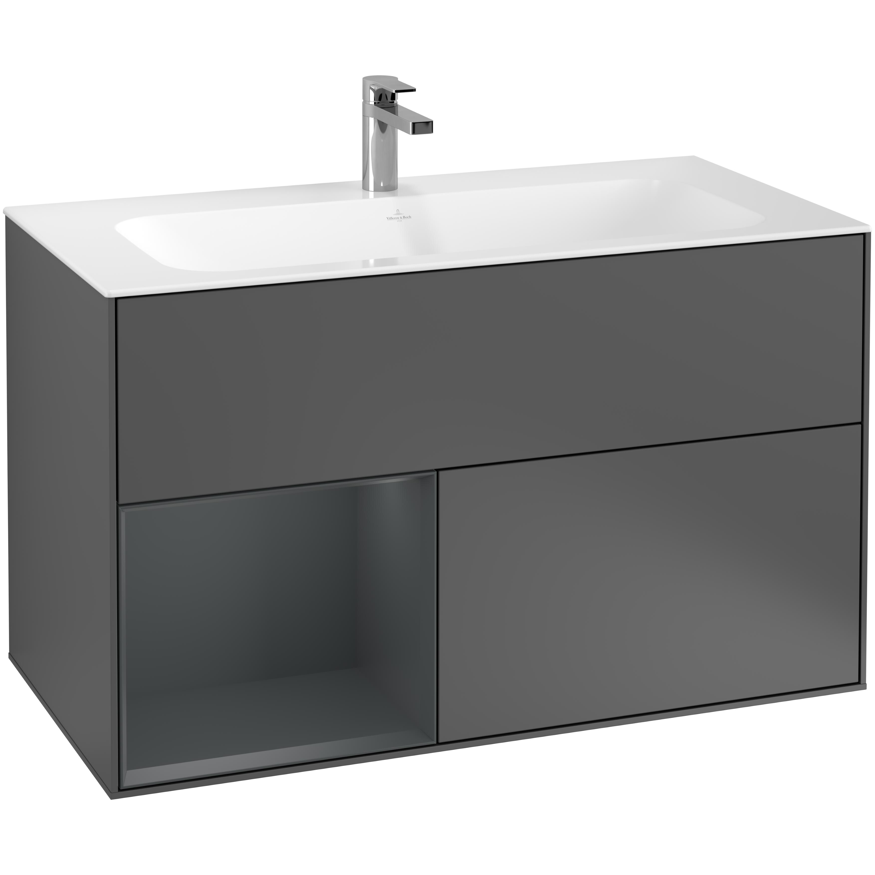 Tvättställsskåp Villeroy & Boch Finion med 2 Lådor och Hylla för Inbyggt Tvättställ