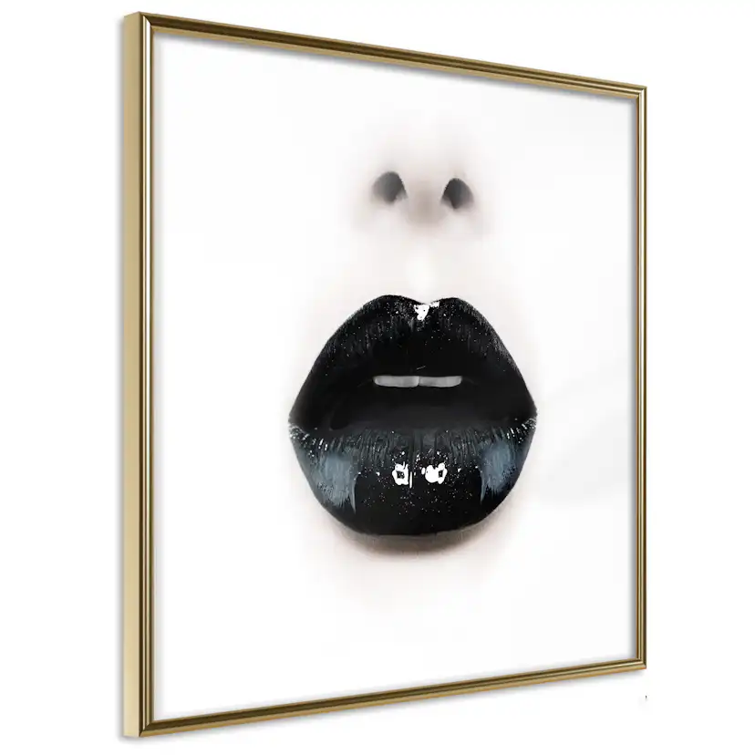 Poster Artgeist Affisch Black Lipstick