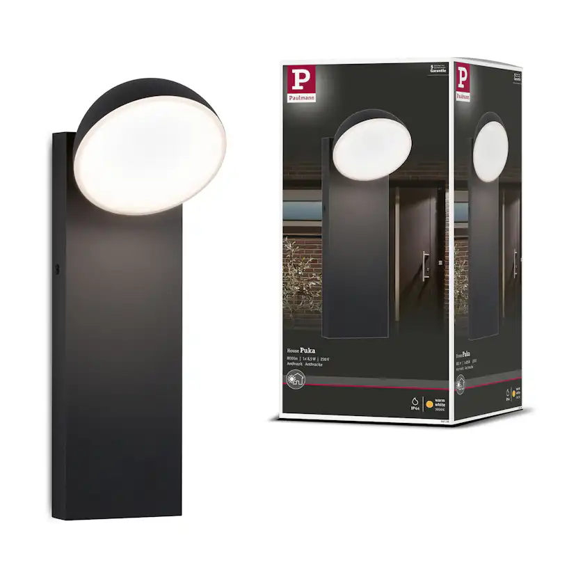 Fasadbelysning LED Paulmann Puka Seawater Resistant IP44 230V Design: utan Skymningsstyrd Rörelsedetektor
