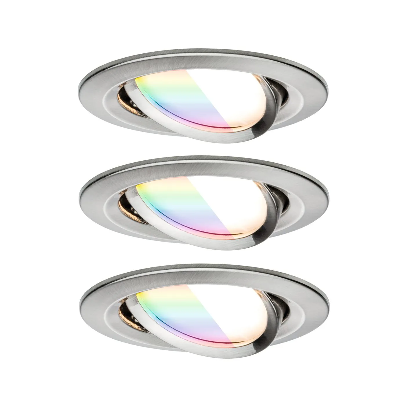 Downlight Paulmann Nova Coin Round Borstat järn, 84 mm, 3-pack, RGBW