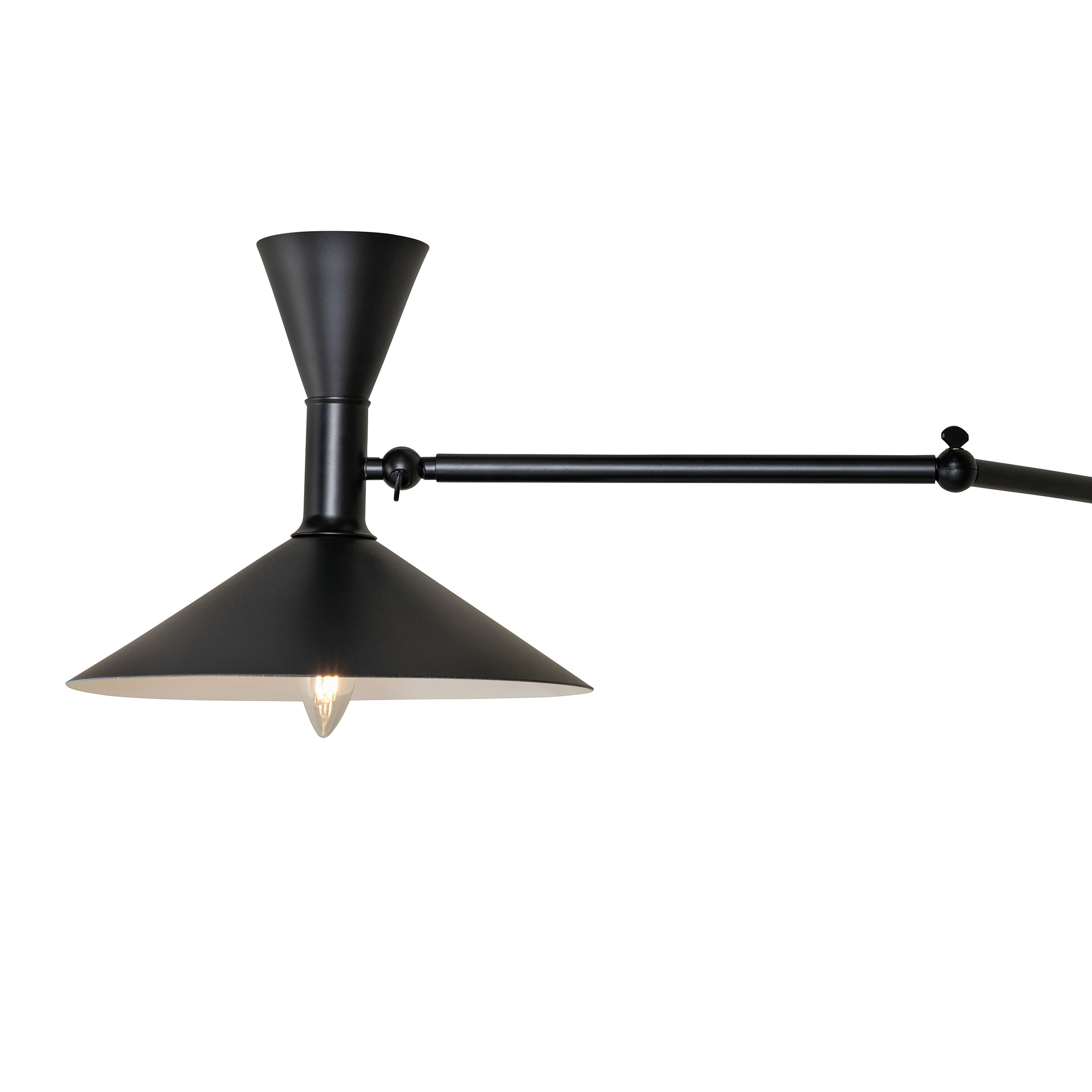 Canopus Wall Mounted matt black D300*L800*H240 -500 Svart
