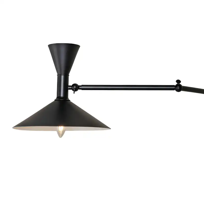 Canopus Wall Mounted matt black D300*L800*H240 -500 Svart