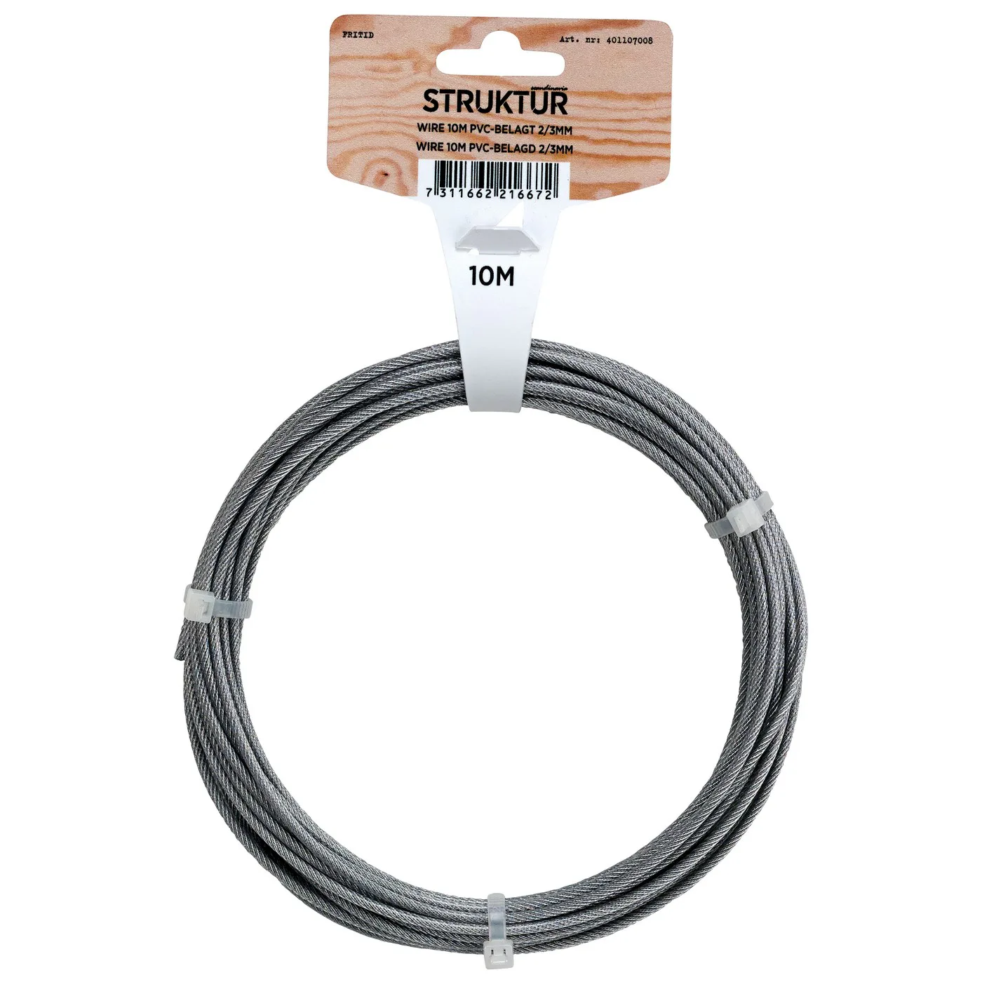 WIRE FZ/PVC 10M Ø2/3MM D: 2.3 mm, L: 10 m