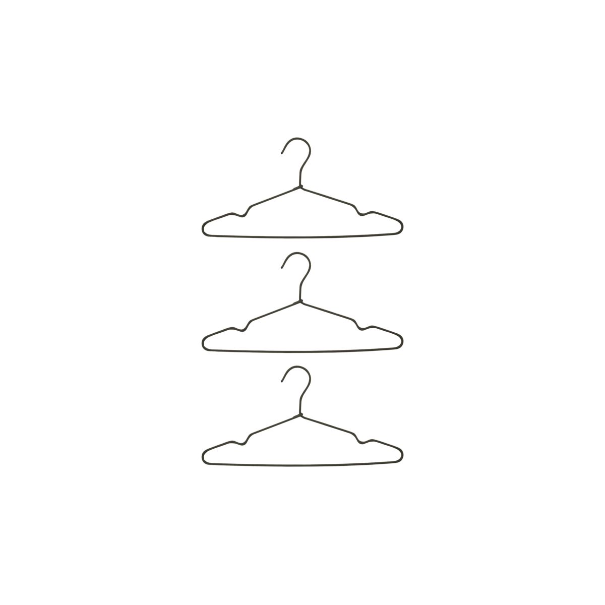 Wire galge 3-pack Grå