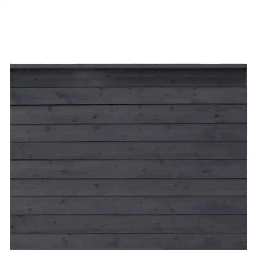 PLUS Klink profilstaket 174x129 cm inkl. toppavslut Grundmålad Svart