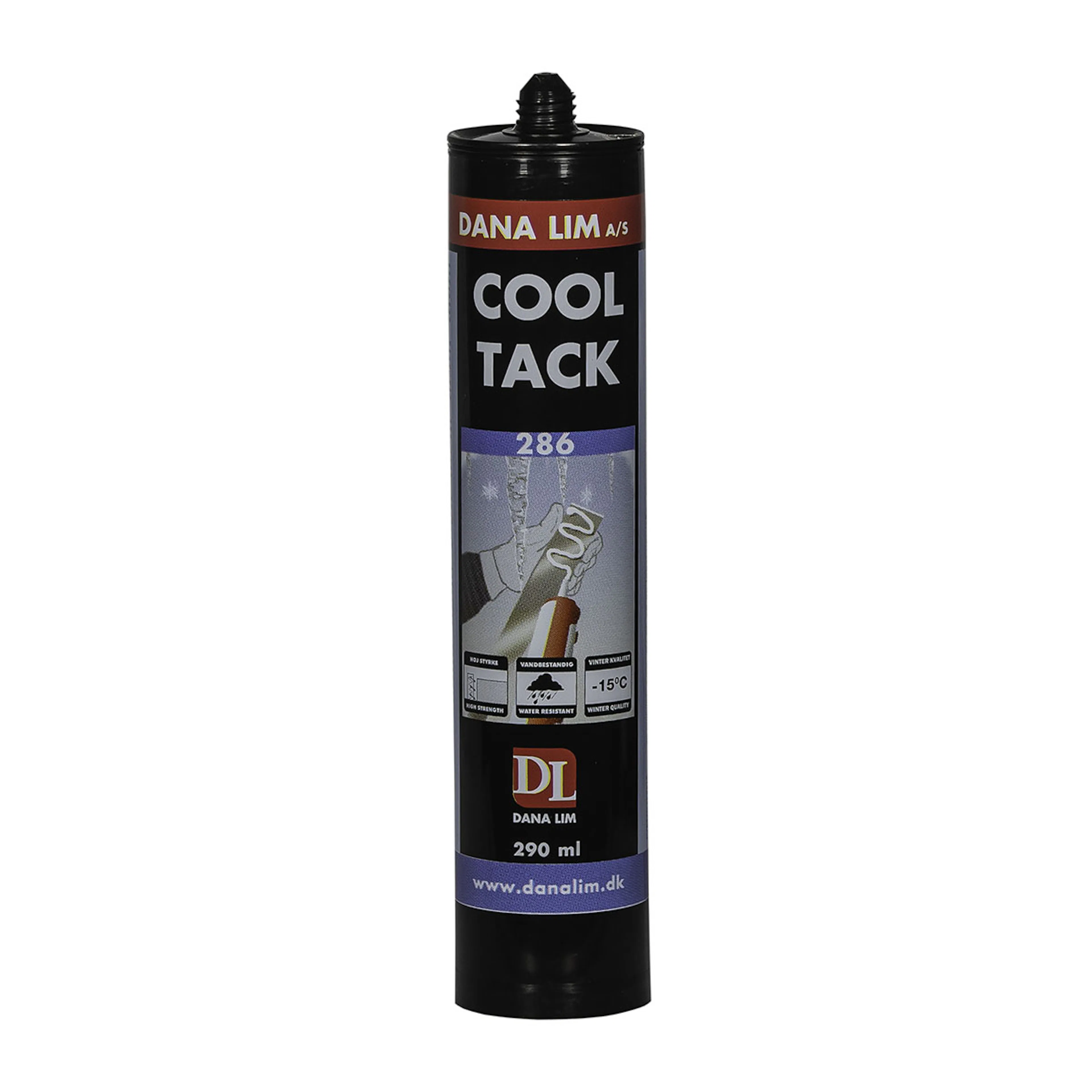 Montagelim Danalim Cool Tack 286 Vit 290ml - Starkt väderbeständigt lim