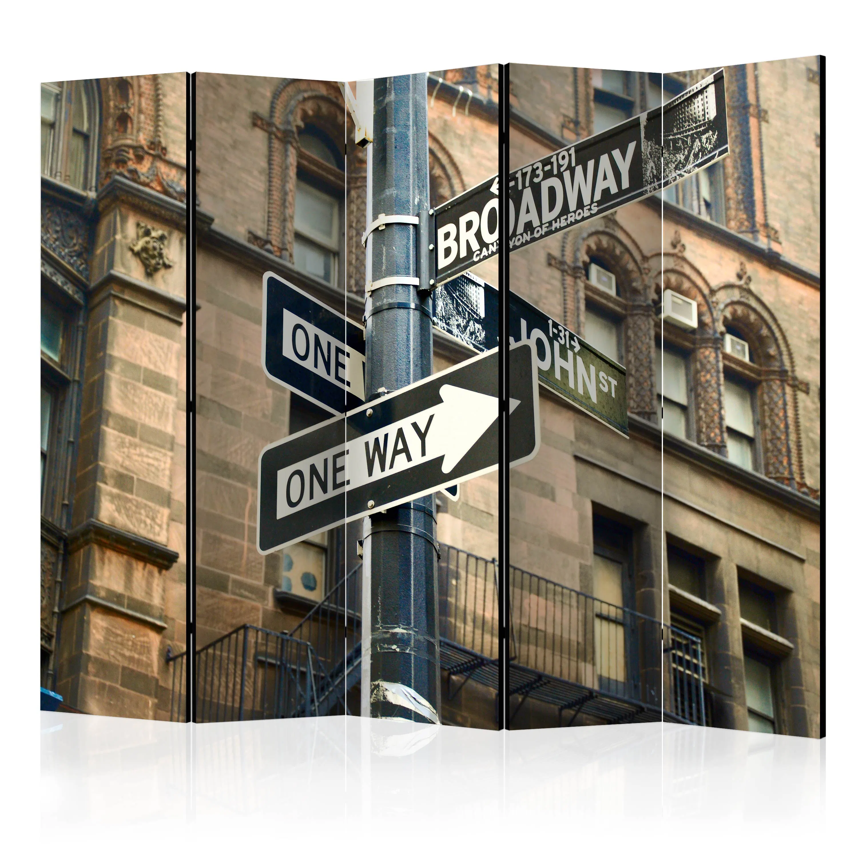 Rumsavdelare Skärmvägg Arkiio All Roads Lead To Broadway II 225x172 cm