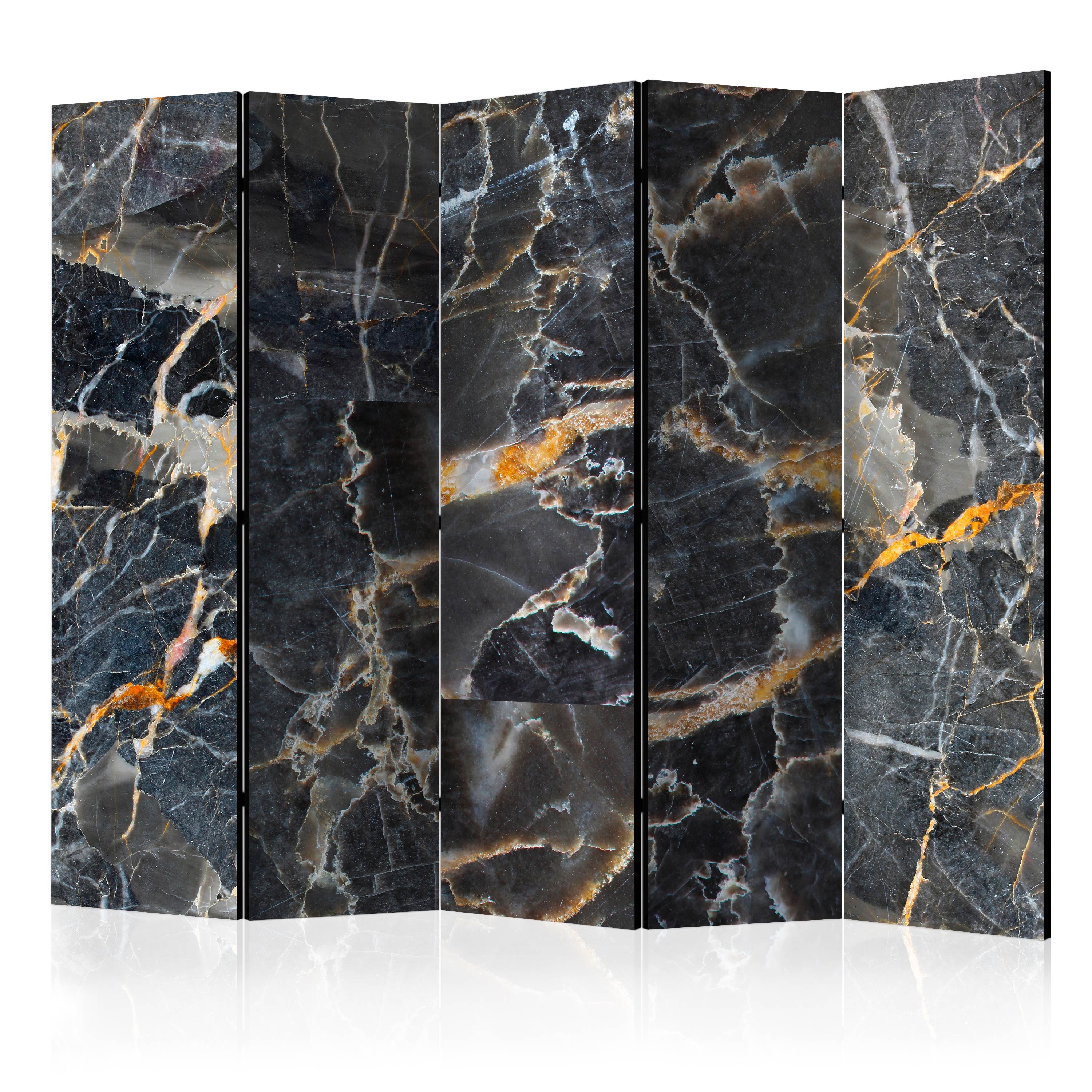 Rumsavdelare Skärmvägg Arkiio Black Marble II 225x172 cm