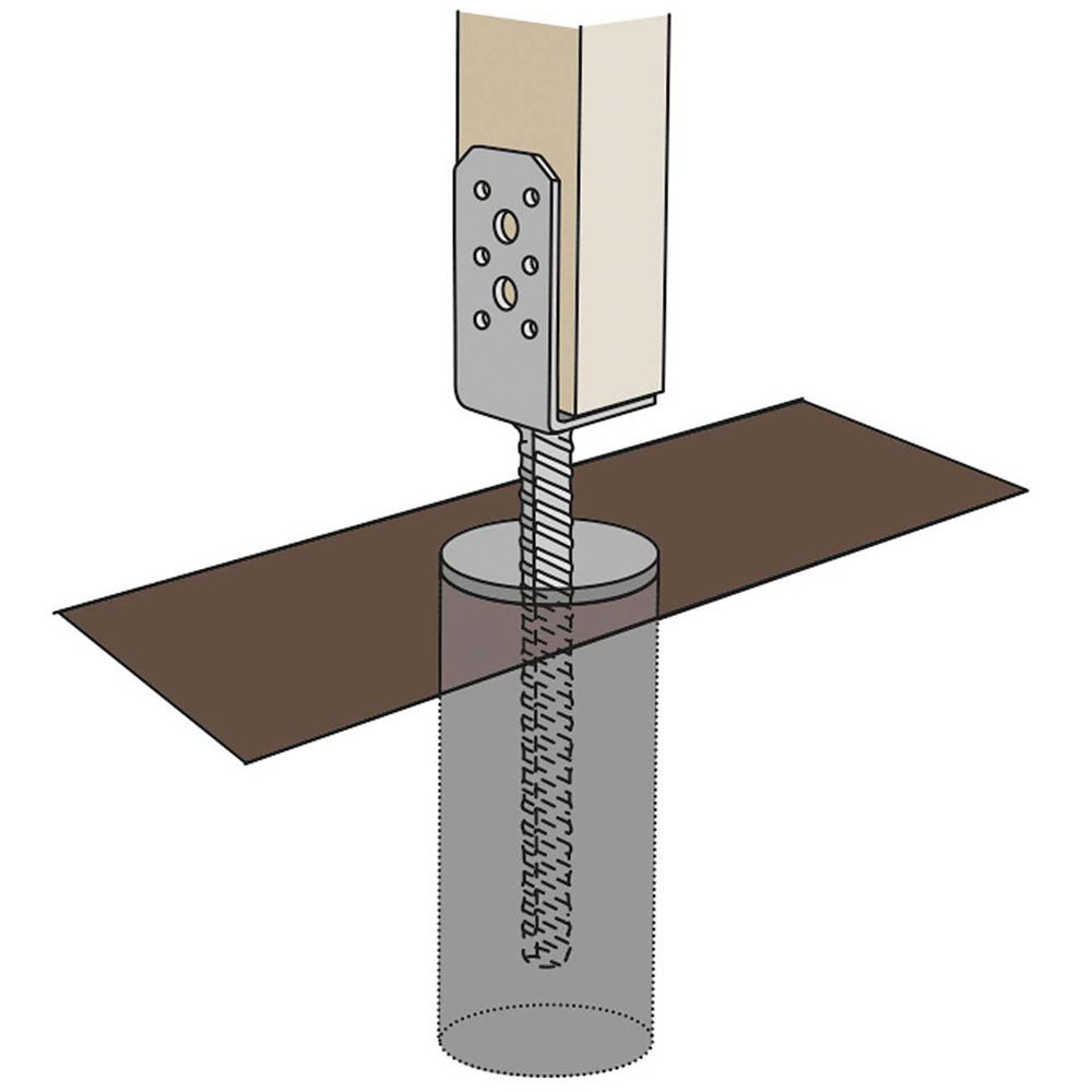 Stolphållare Psl 70x60 70x60 mm