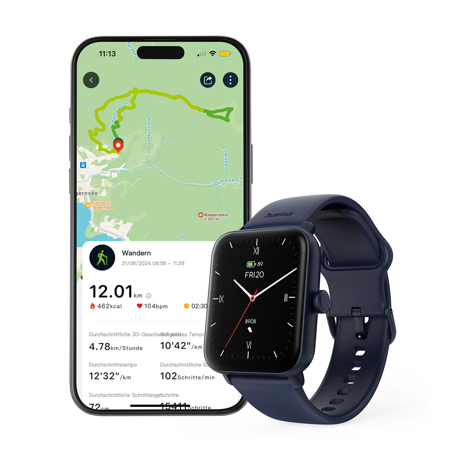 Smart Watch Hama 6010 Svart