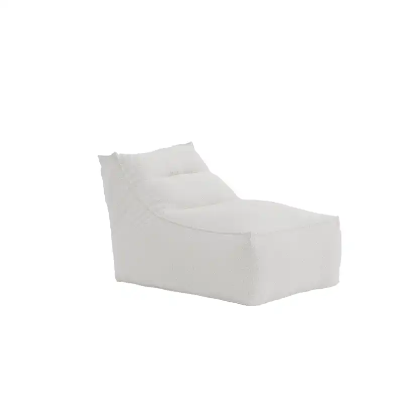 Redang Relaxbag Fabric - White Bouclé fabric / 118*94*83 White