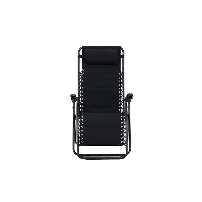 Vulcano Sun Lounge - Black / Black Solstol Venture Home Vulcano