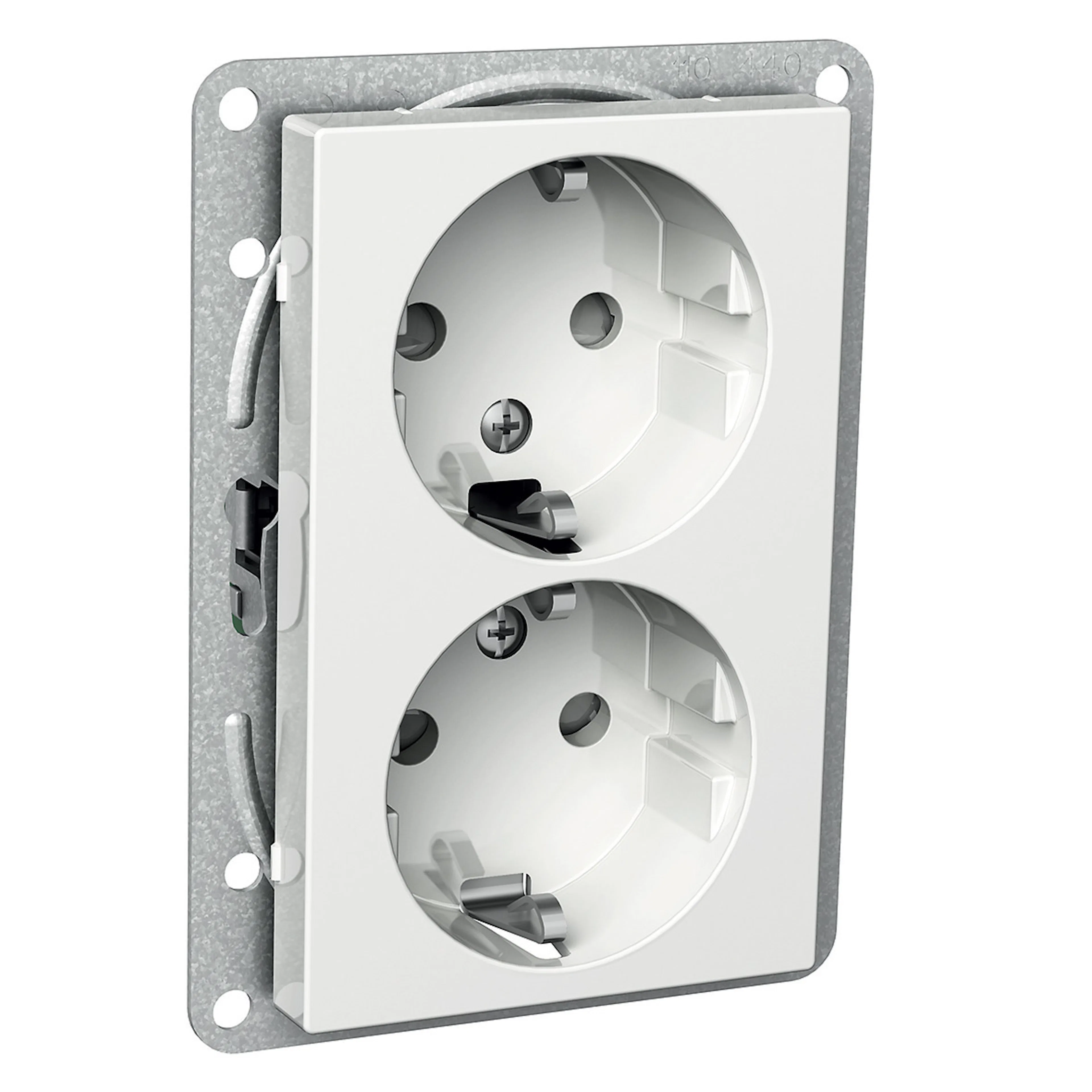 Vägguttag Schneider Electric Exxact 12 mm
