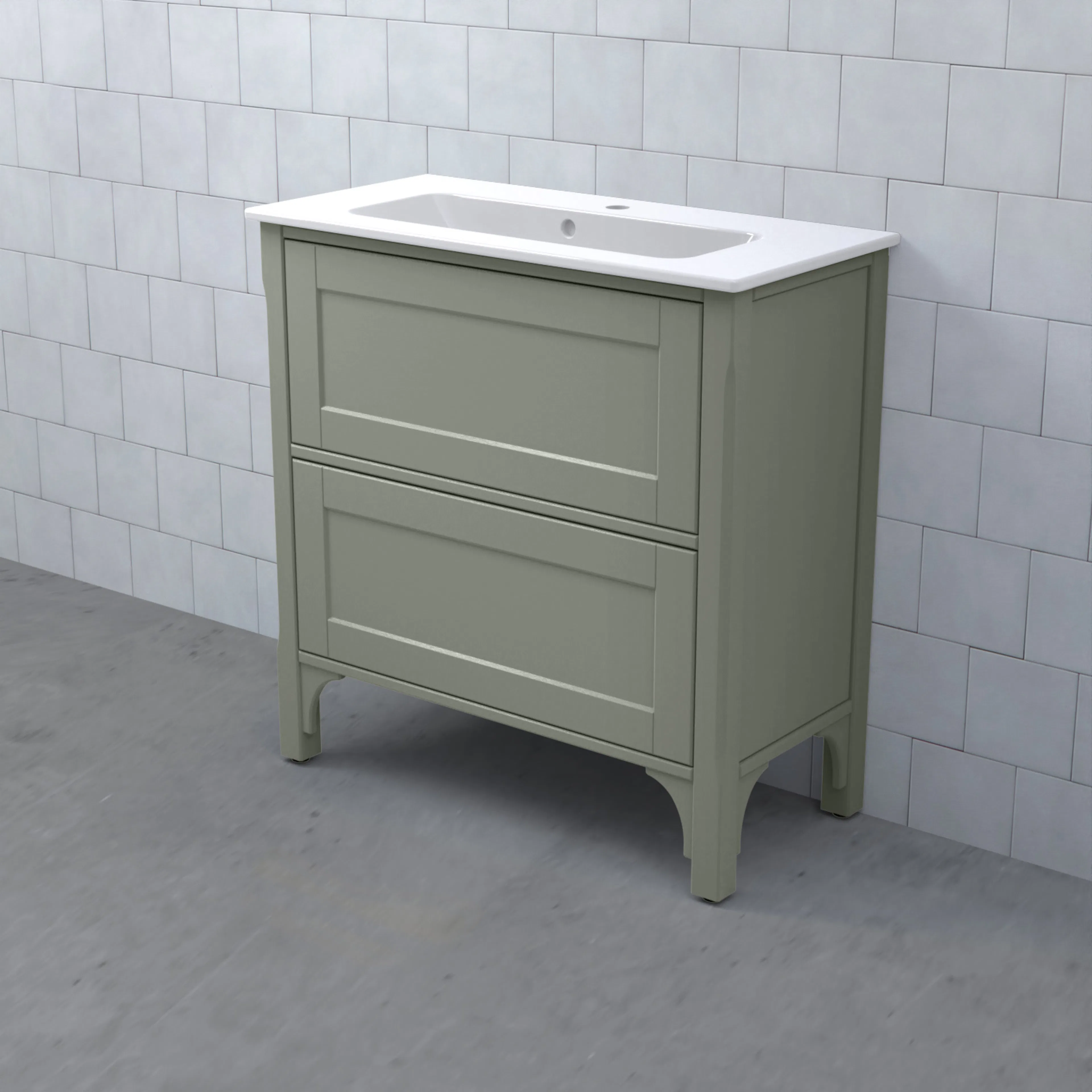 SAGA Kommod 80/40 Dälja Mossgrön BxHXD: 800x830x380 mm, Dälja Mossgrön
