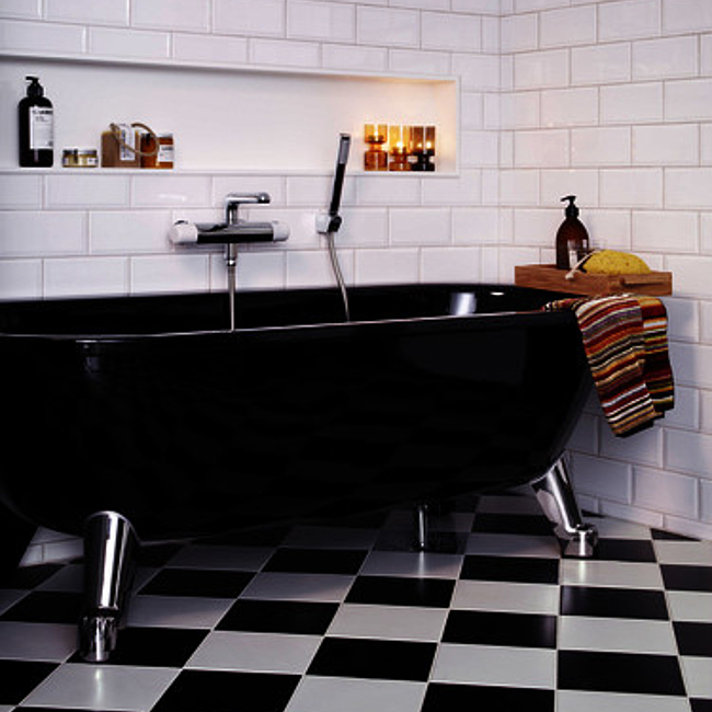 Badkar Gustavsberg 6316 Svart