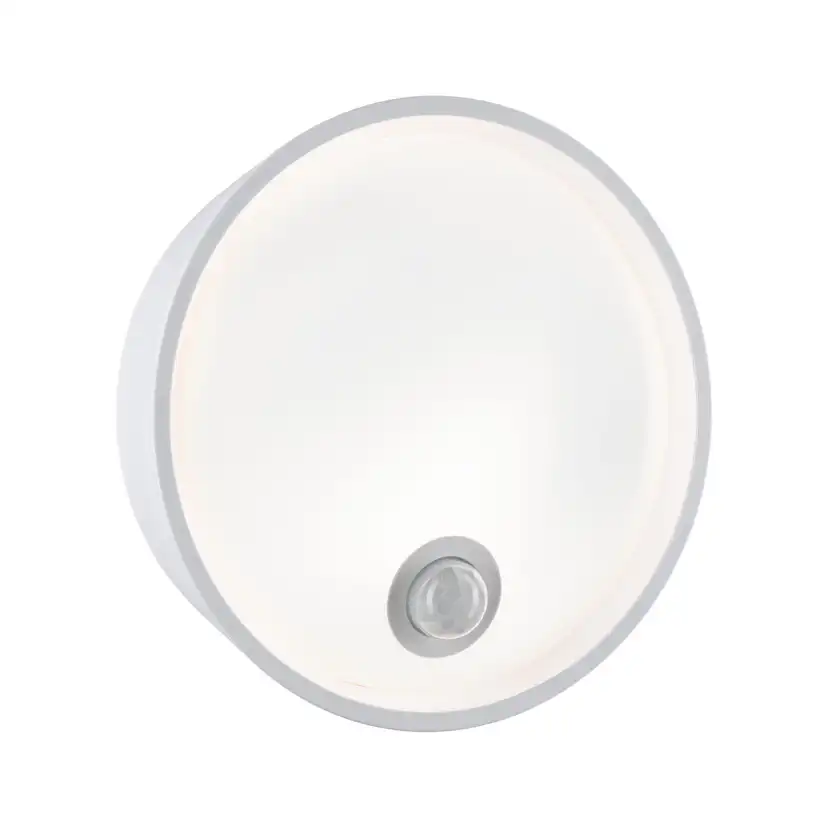 Fasadbelysning LED Paulmann Platomo Seawater Resistant IP44 230V Design: med Skymningsstyrd Rörelsedetektor, Färg: Vit