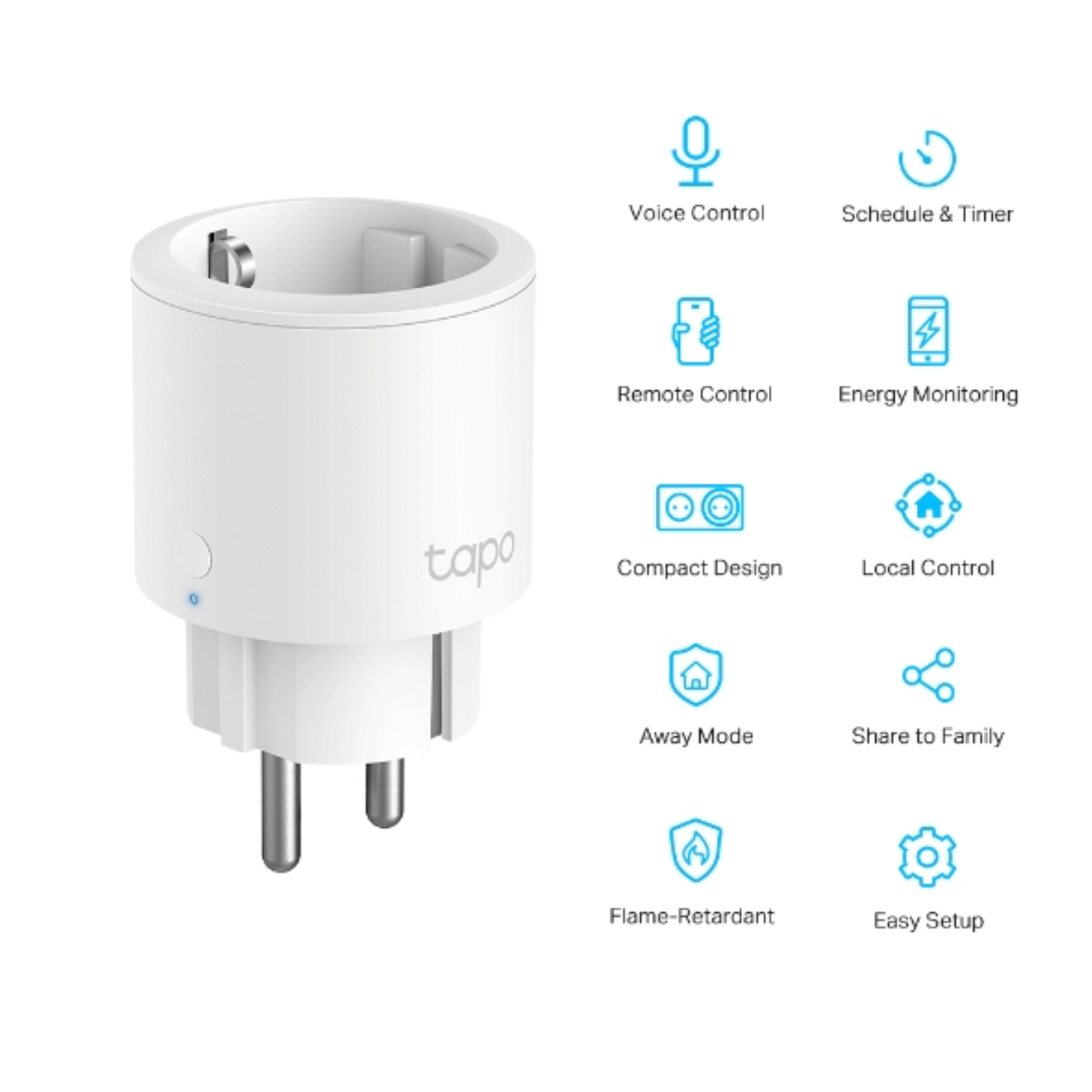 Fjärrströmbrytare Tapo P115 Mini Smart Wi-Fi Socket 4-Pack